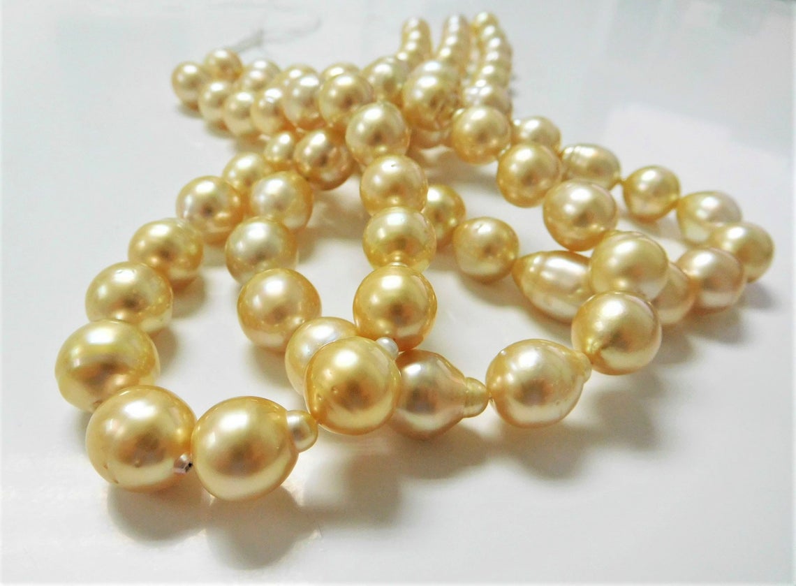 13 x 15mm White South Sea Pearl Necklace | American Pearl