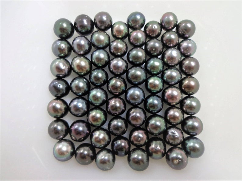 11-12mm Dark Oval Loose Tahitian Pearls – Continental Pearl Loose Pearl ...