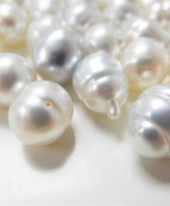 8-10mm White and Gold Circle-Drop/ Baroque South Sea Pearl Necklace Strands  – Continental Pearl Loose Pearl, Pearl Necklaces & Jewelry