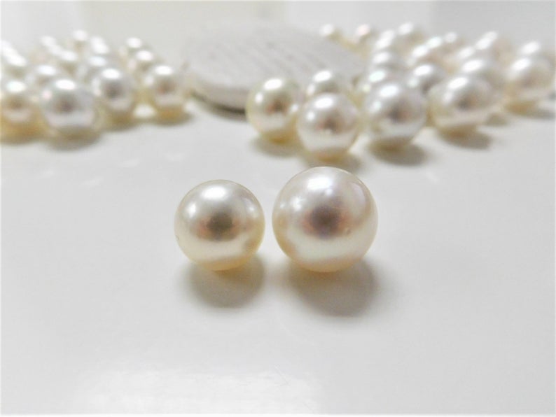 Pearls - Beautiful, Round, Natural White Pearls